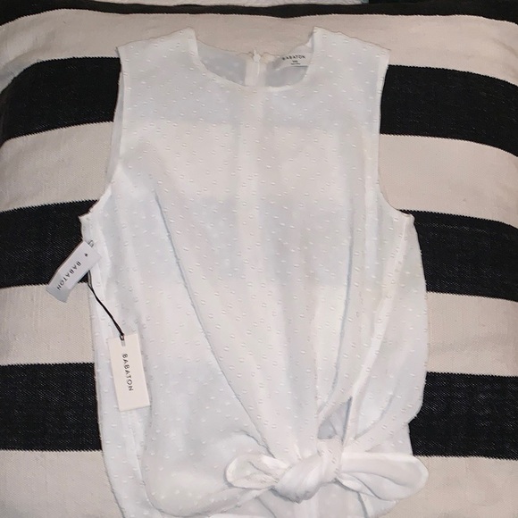 White Sleeveless Top NWT - Picture 1 of 5
